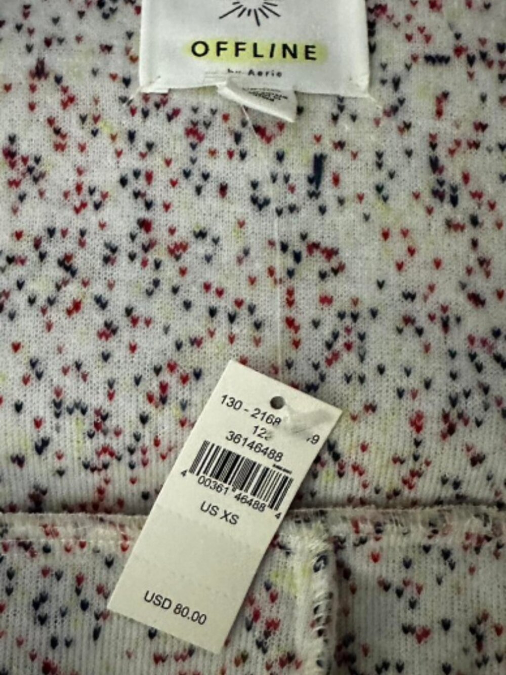 OFFLINE BY AERIE Sherpa Speckled Jacket NWOT SIZE XS - Picture 4 of 12